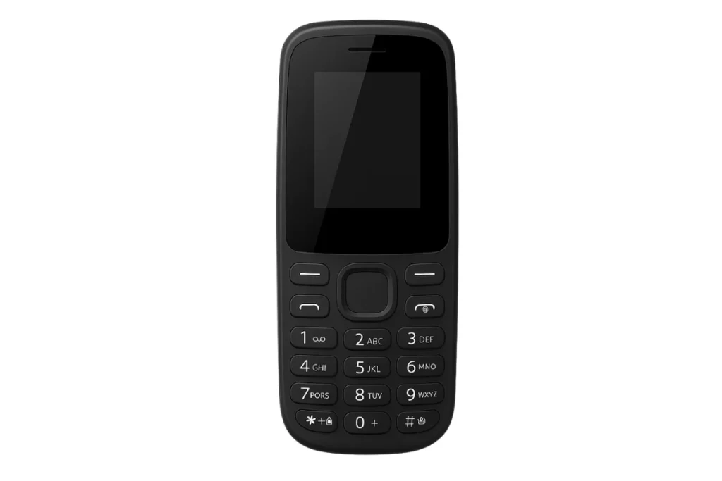 Celular genérico inspirado no Positivo P26 4G, modelo simples com teclado físico e tela pequena, ideal para idosos e usuários que buscam praticidade e conectividade 4G.