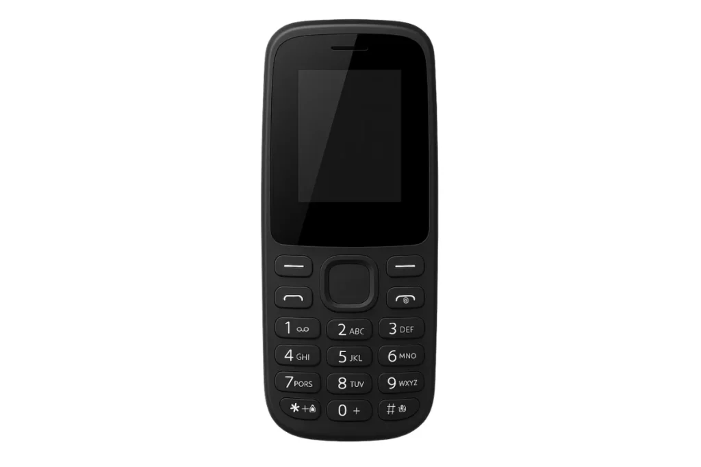 Celular genérico inspirado no Positivo P26, modelo simples e prático com teclado físico e tela pequena, ideal para idosos e usuários que buscam facilidade de uso em 2026.
