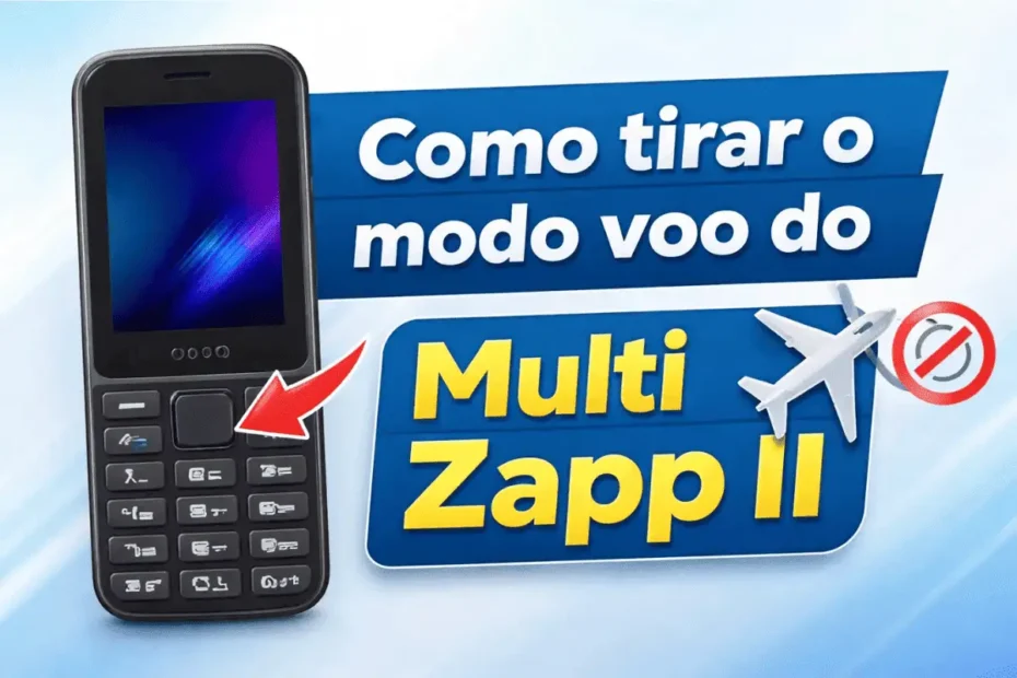 Como tirar o modo voo do celular Multi Zapp II